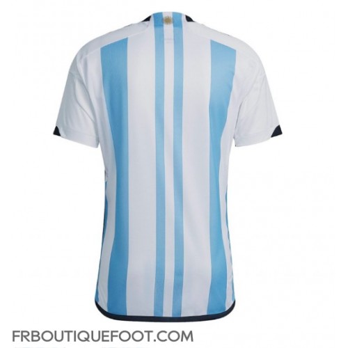 Maillot de foot Argentine Domicile vêtements Monde 2022 Manches Courtes